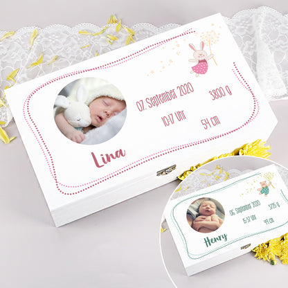 Erinnerungsbox mit Fotoaufdruck für Mädchen und Jungen