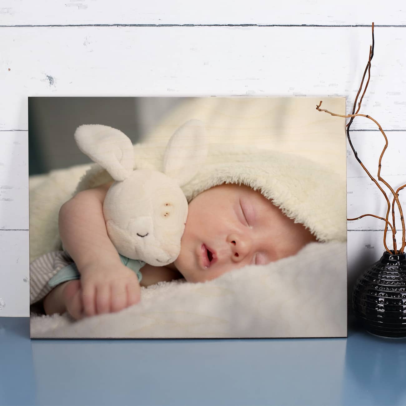 Holzbild mit Druck von Foto nach Wunsch