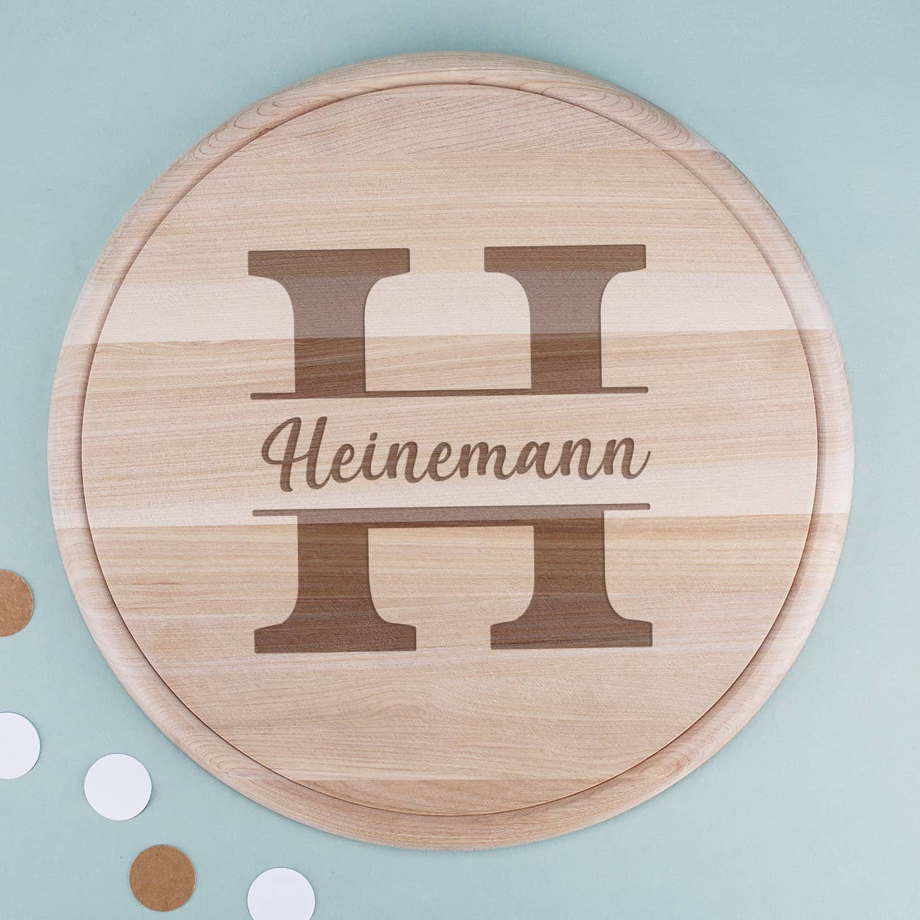 Holzbrettchen mit Ihrem Wunschnamen