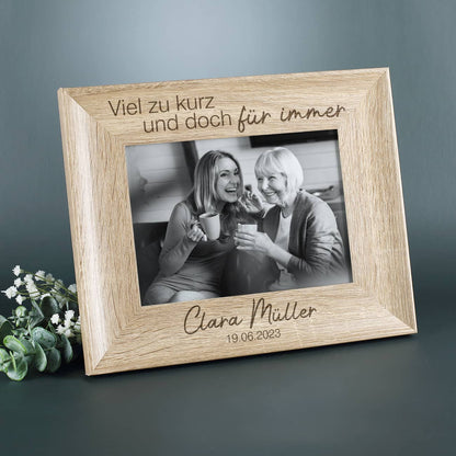 Bilderrahmen als Andenken für Verstorbene