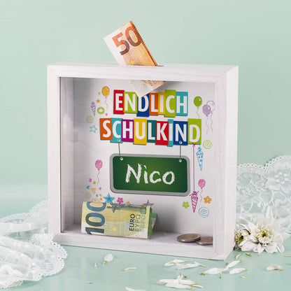 Große Spardose zum Schulanfang