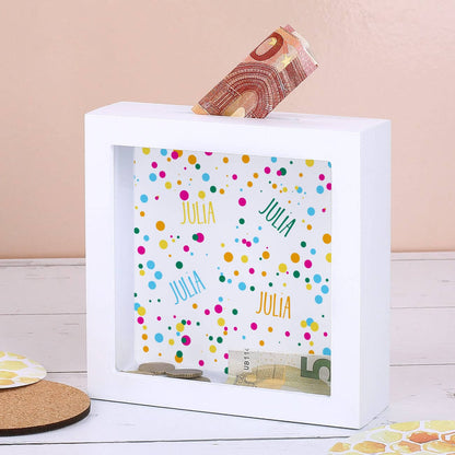 Bilderrahmen Sparodse mit Punkten und Name