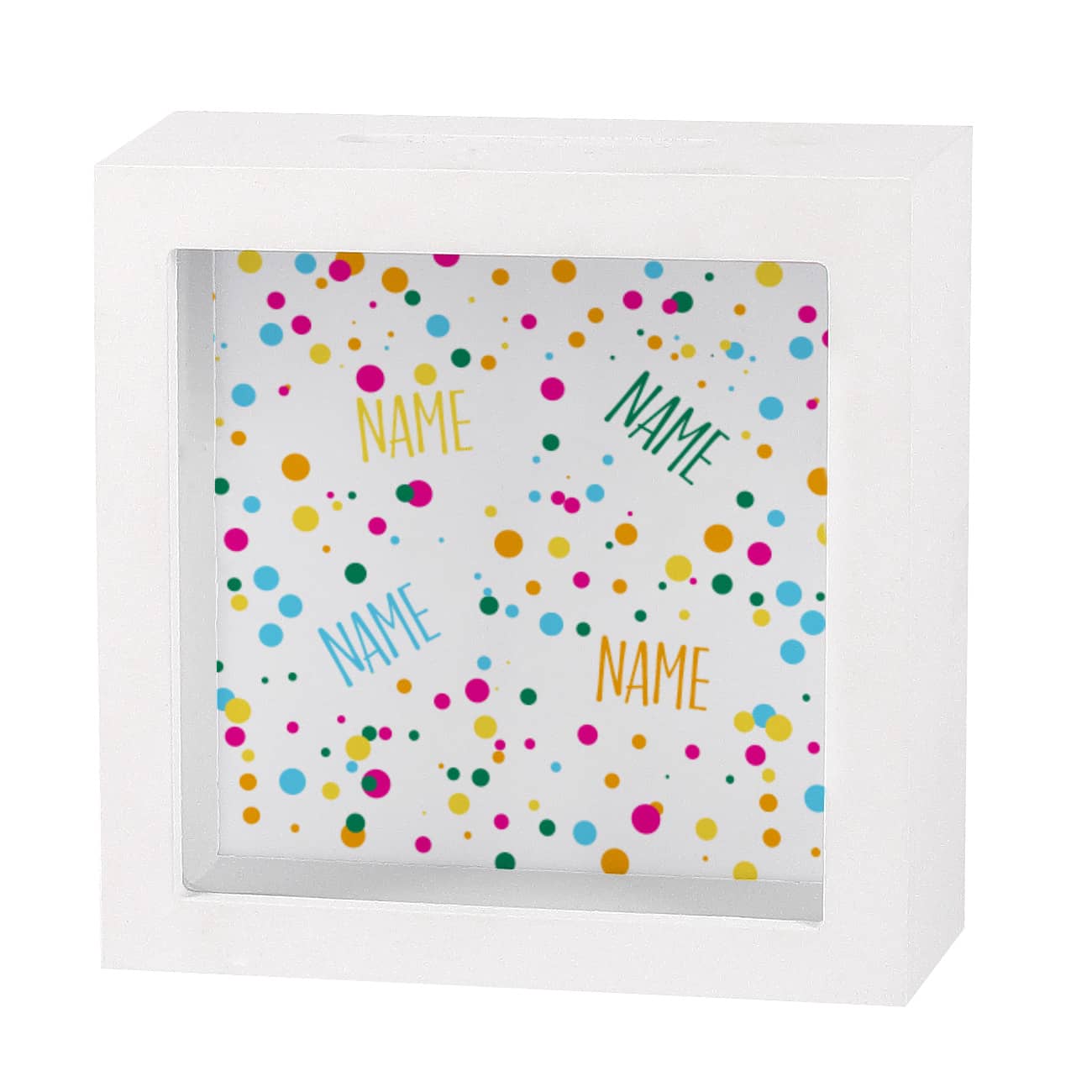 Bilderrahmen Spardose Personalisiert