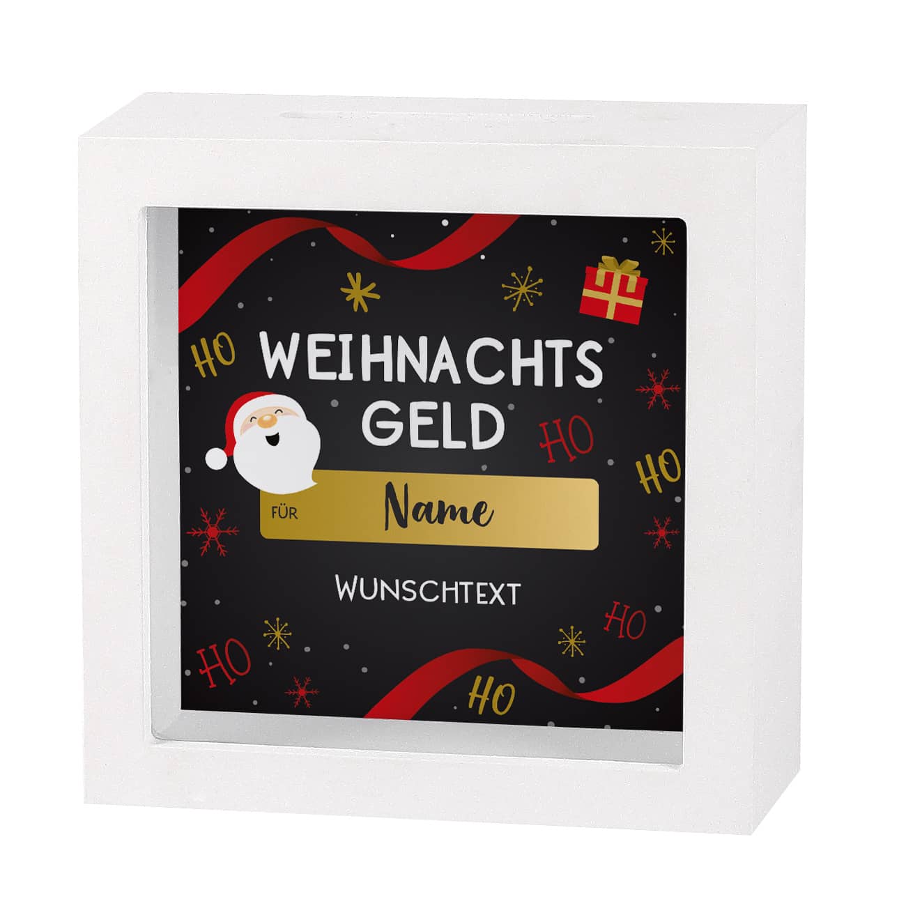 Bilderrahmen Spardose für Weihnachtsgeld
