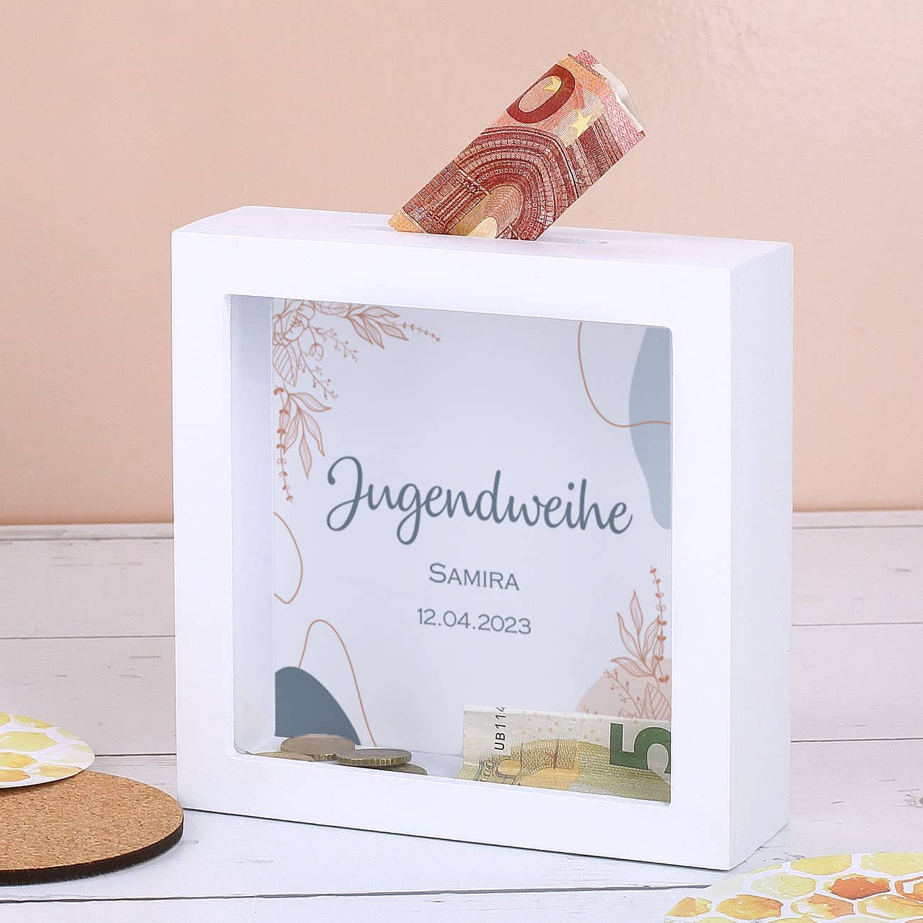 Originelles Geldgeschenk zur Jugendweihe mit elden Desin