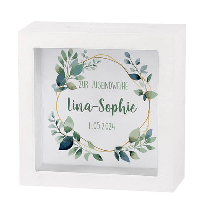 Personalisiert mit Name & Datum für Geldgeschenke zur Jugendweihe