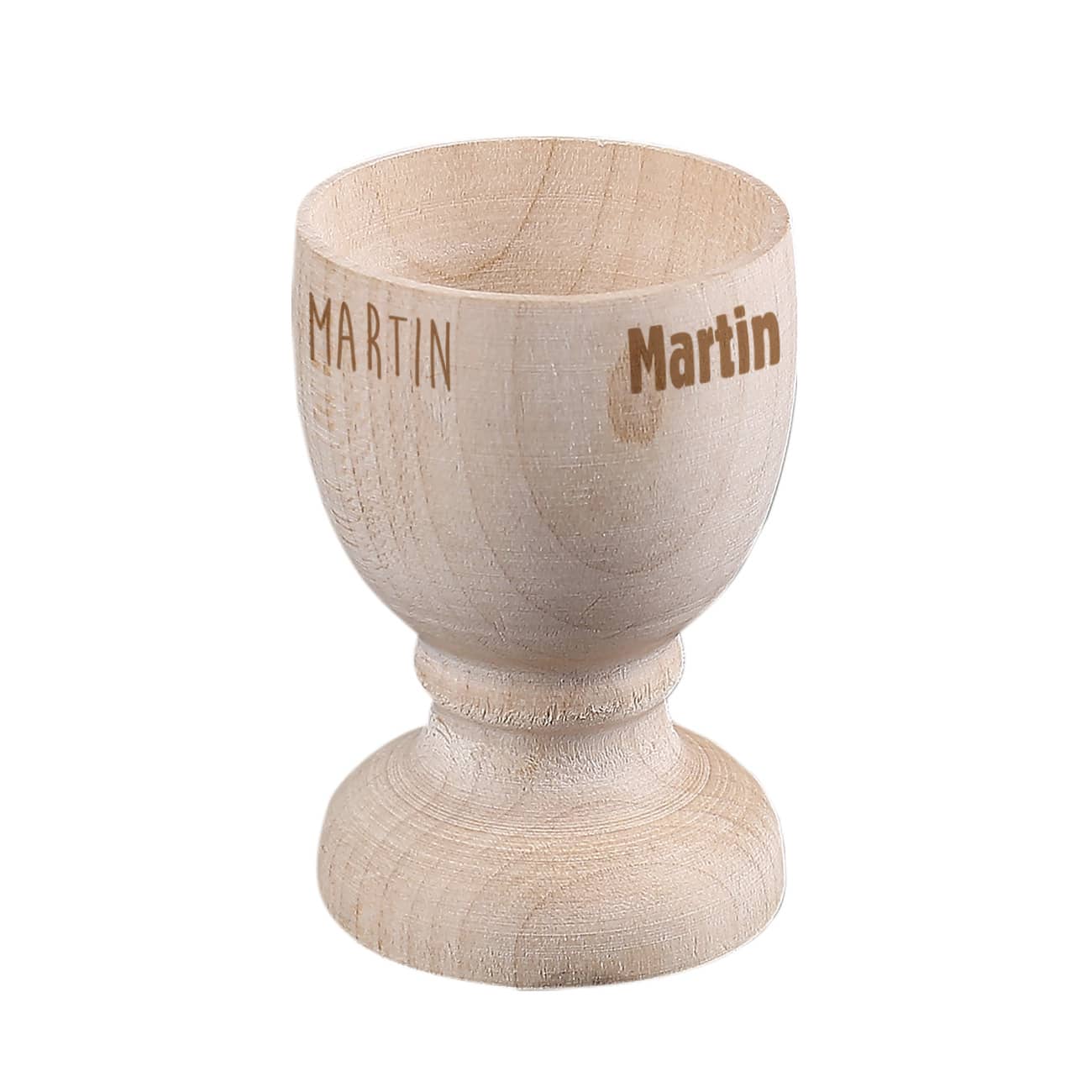 Eierbecher mit Ihrem Wunschnamen graviert