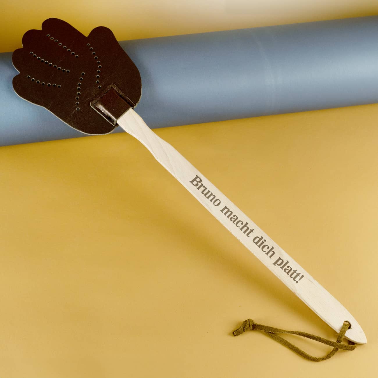 Fliegenklatsche mit Ihrem Spruch graviert