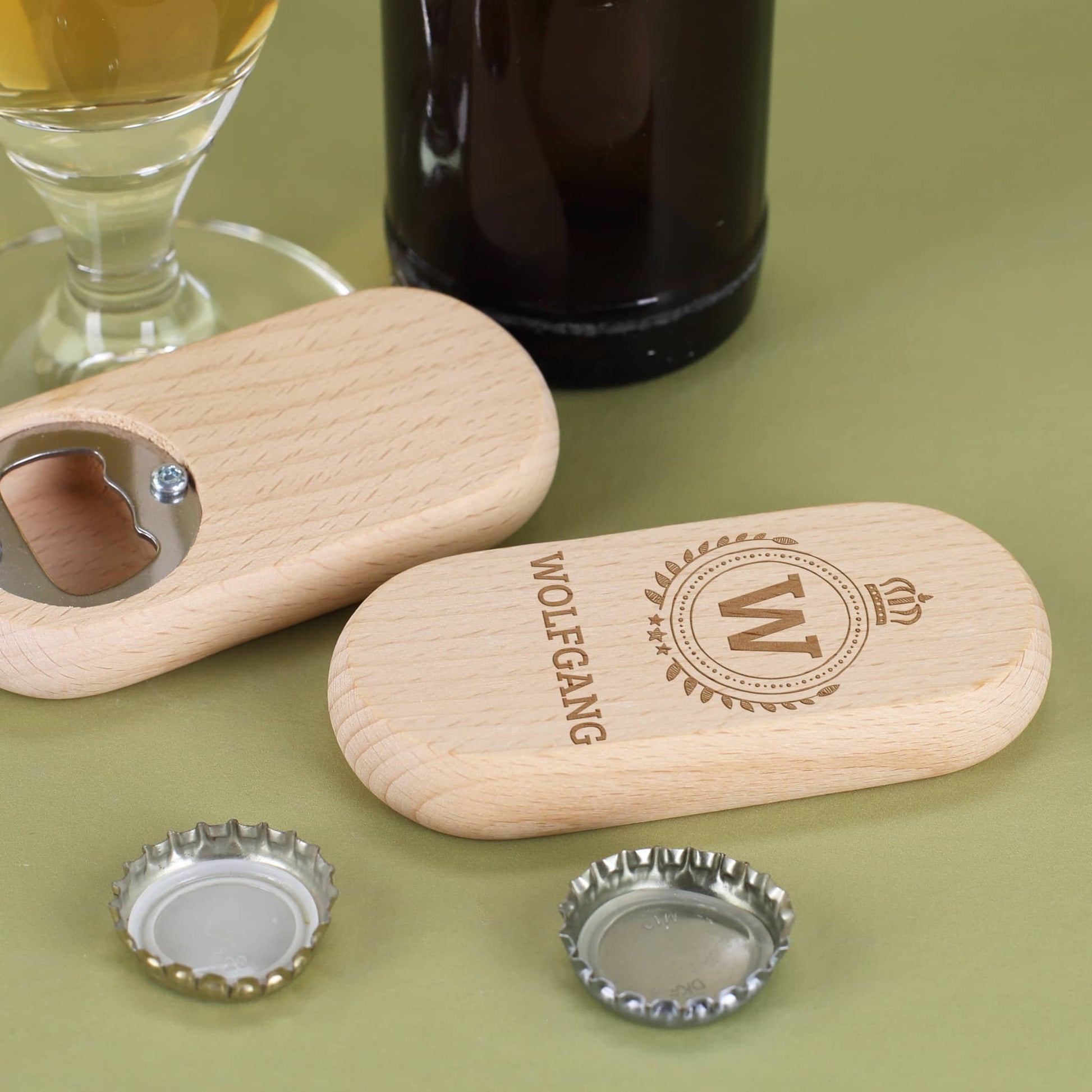 Flaschenöffner aus Holz