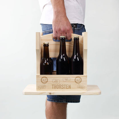 Bierträger personalisiert mit Namen