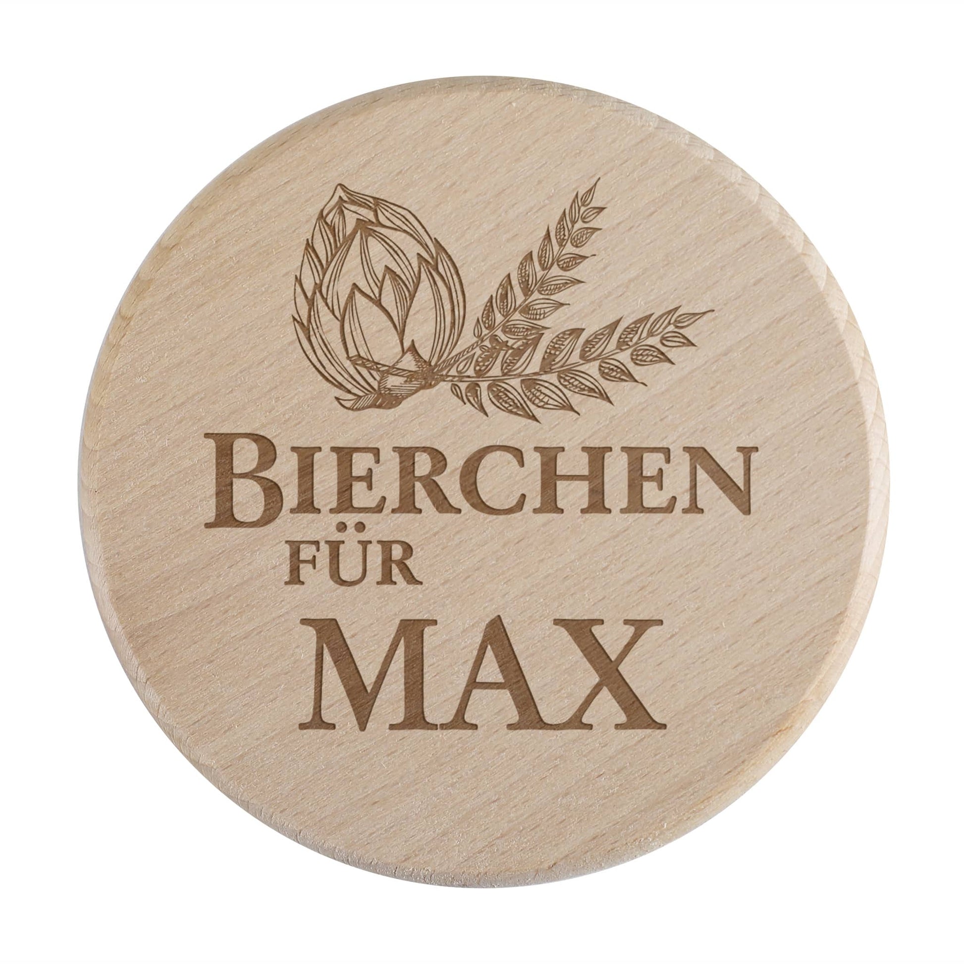 Bierglasdeckel aus Holz