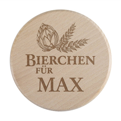 Bierglasdeckel aus Holz