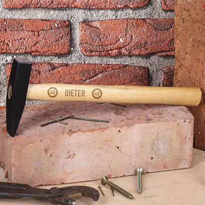 Gravierter Hammer zum Geburtstag mit Name und Alter
