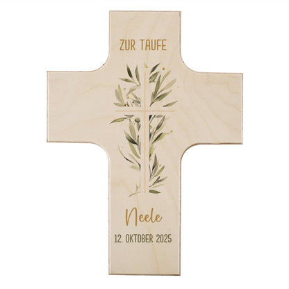 Personalisierbares Kreuz zur Taufe