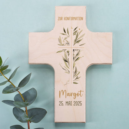 Kreuz mit Ölzweigmotiv