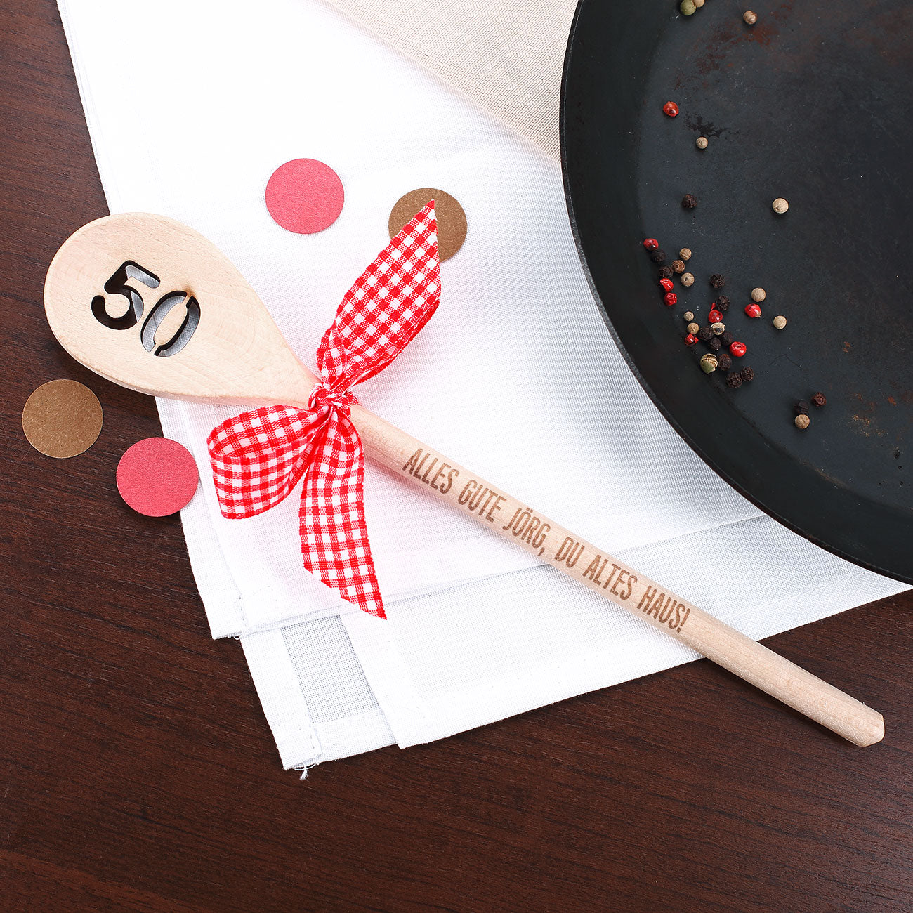 Holzlöffel zum 50. Geburtstag