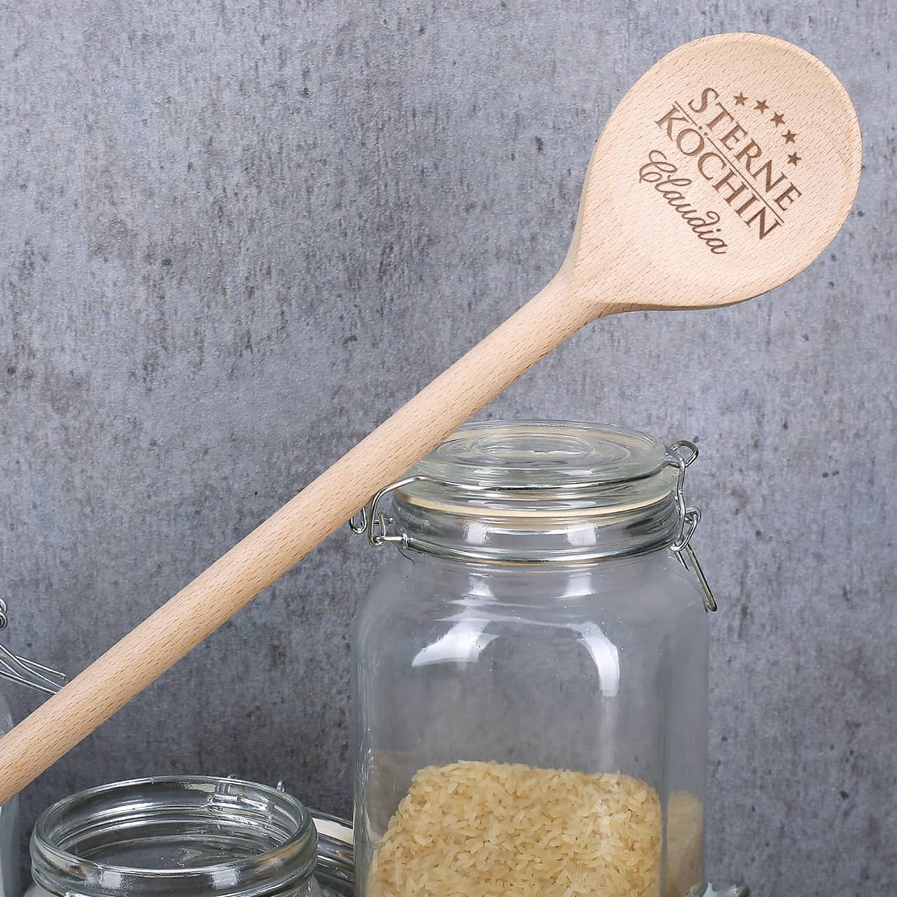 Sterneköchin Kochlöffel mit Name