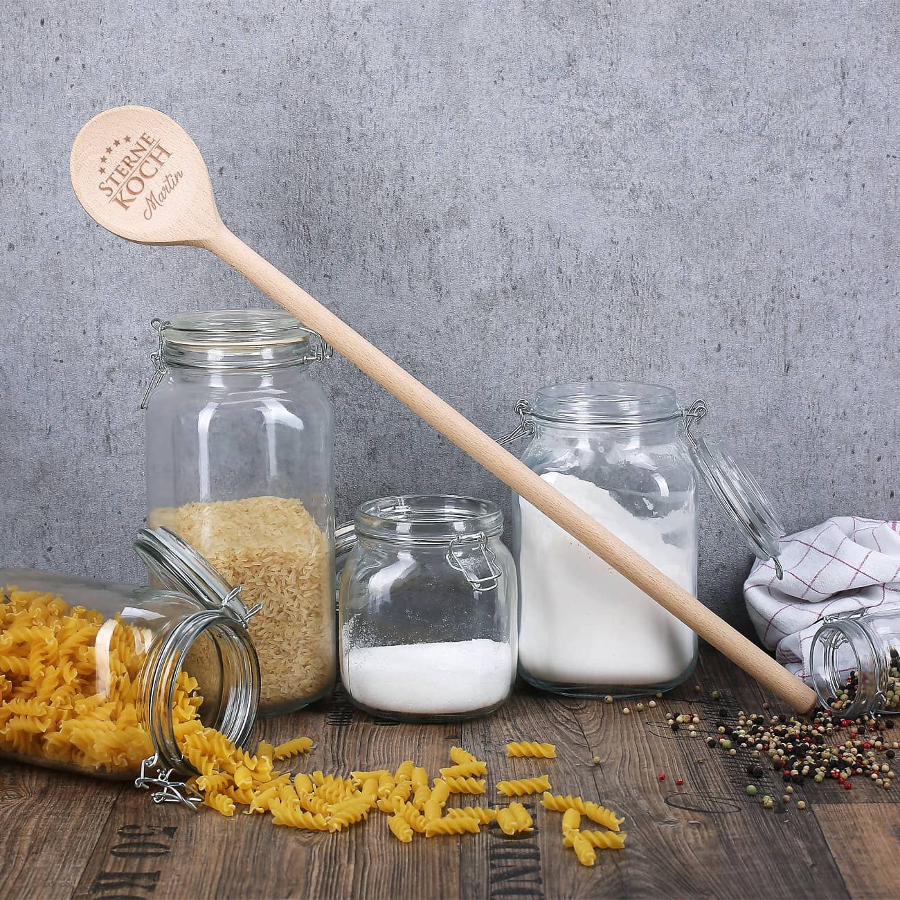 Sternekoch - Kochlöffel mit Wunschname