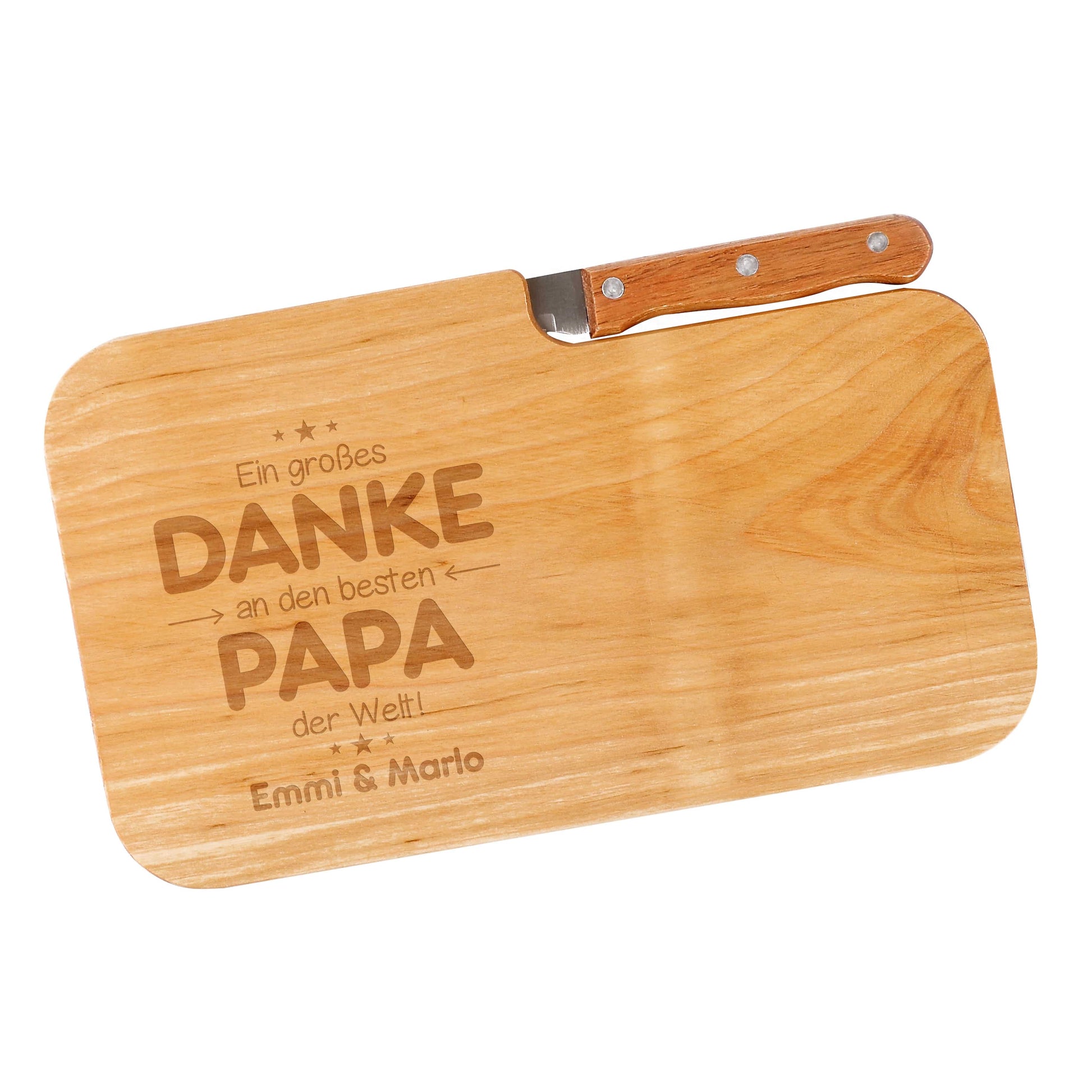 Schneidebrett für Papa als Dankeschön
