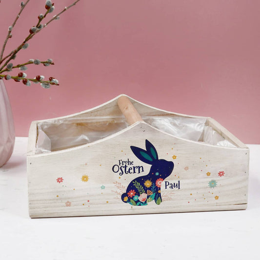 Pflanzkiste als Osternest