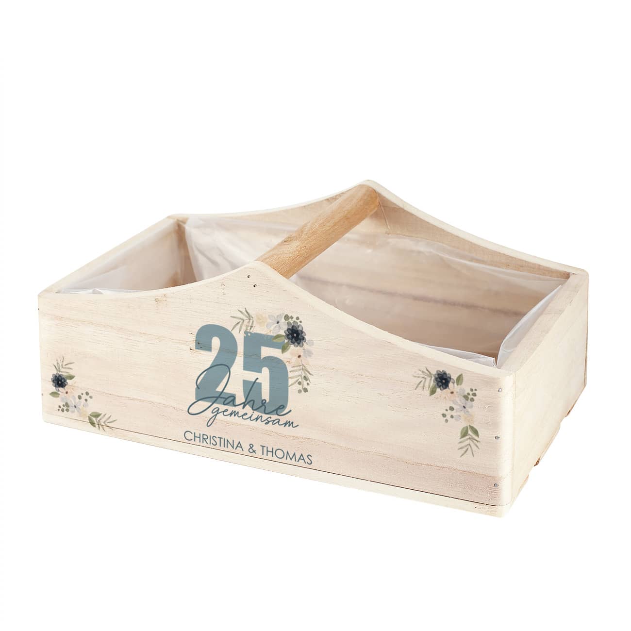 Pflanzkorb mit Wunschnamen personalisiert 