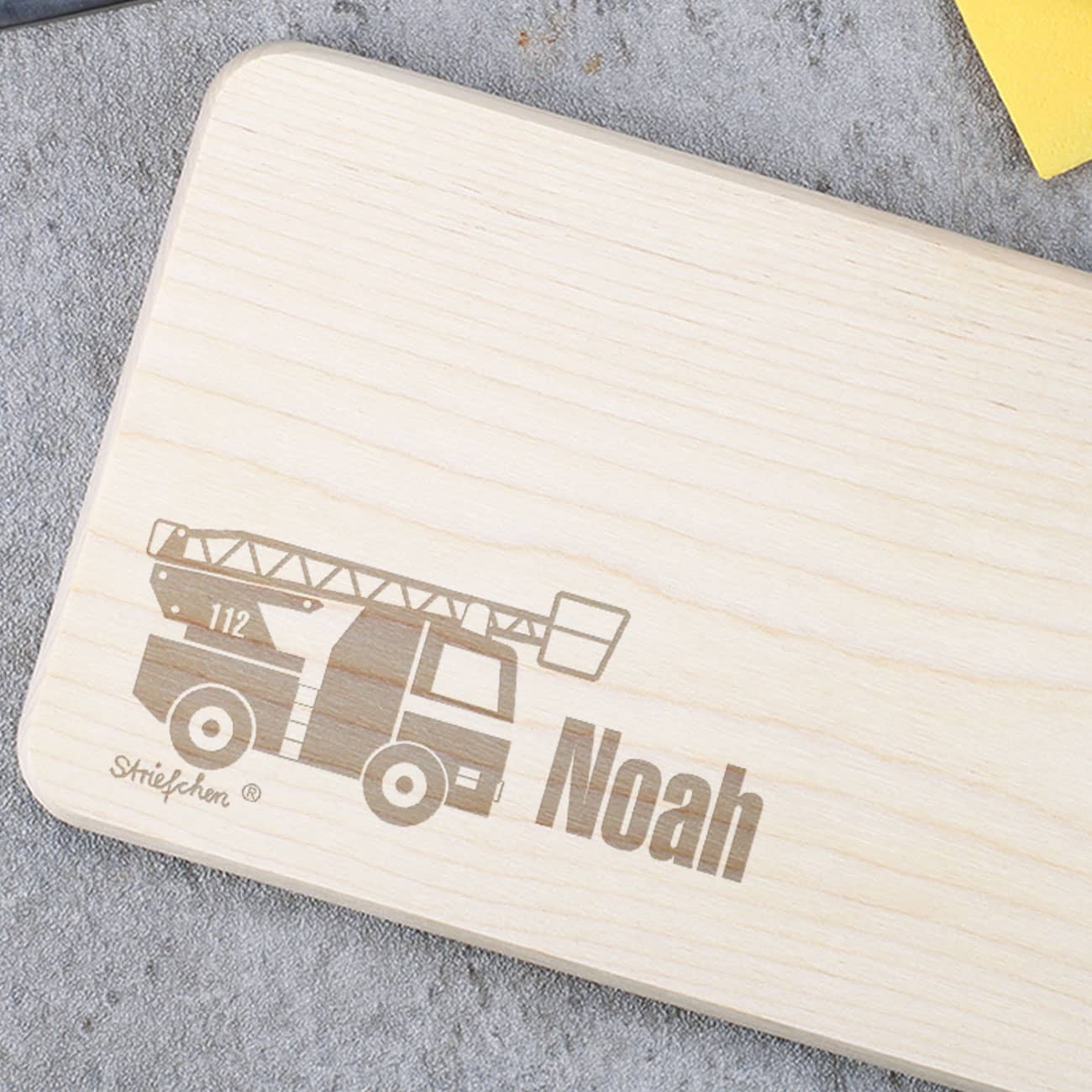 Schneidebrett Feuerwehr mit Namensgravur