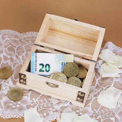Kleine Truhe als Geldgeschenk
