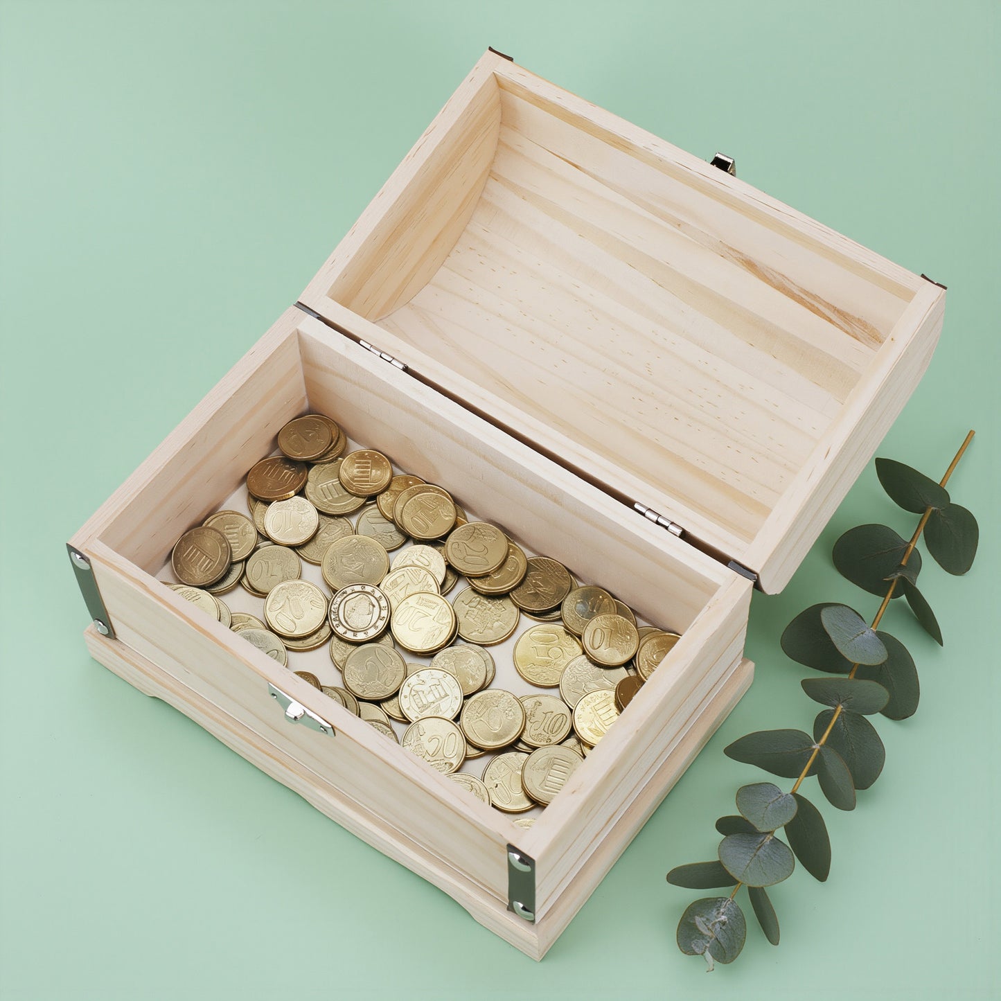 Gravierte Schatztruhe für Geldgeschenke