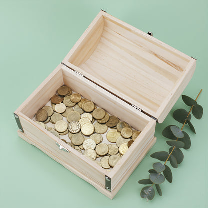 Schatzkiste für Geldgeschenke mit Wunschgravur