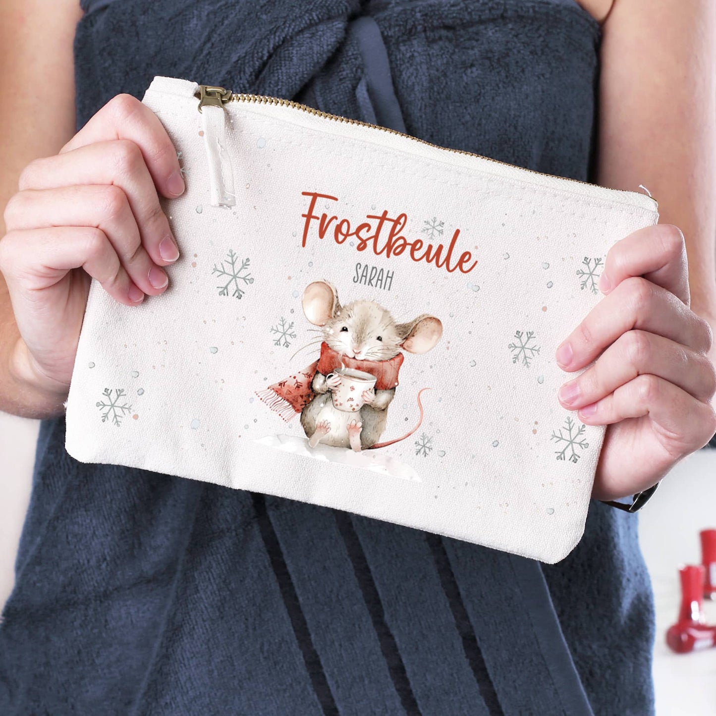 Baumwolltasche mit Mausmotiv