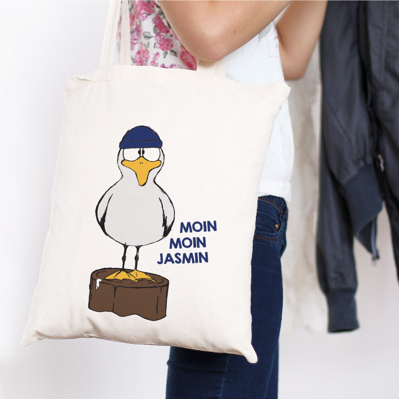 Jutebeutel mit Aufdruck