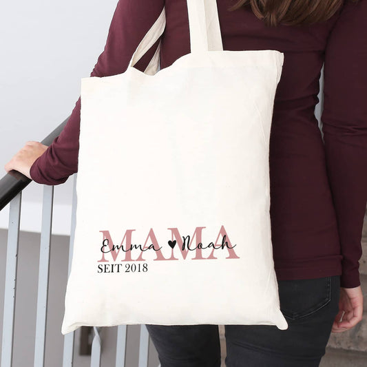 Stoffbeutel - Mama seit - persönlich bedruckt