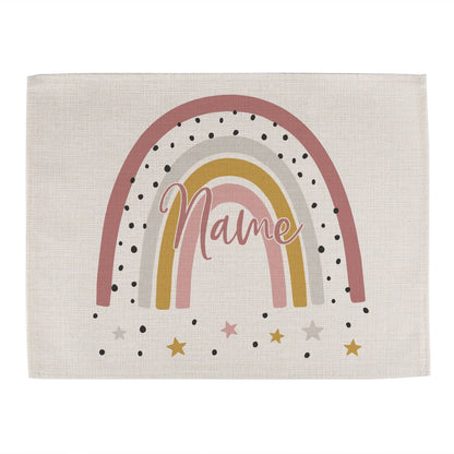 Platzdeckchen mit Regenbogenmotiv für Mädchen