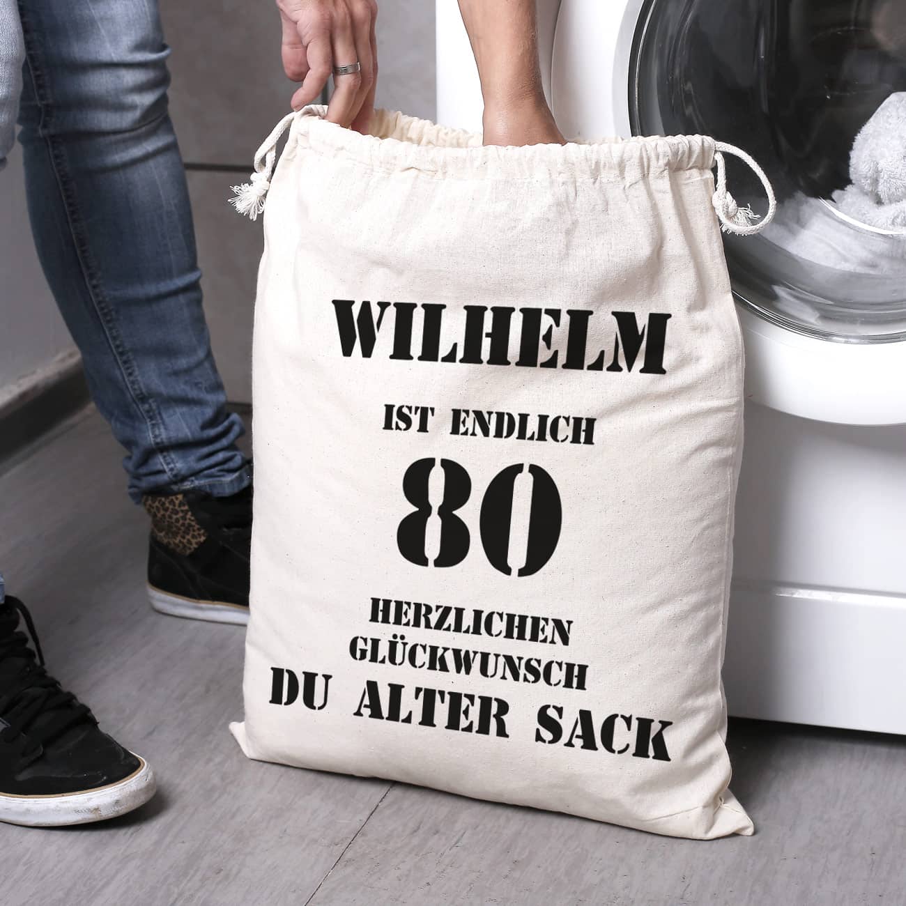 Geschenkbeutel zum 80. Geburtstag
