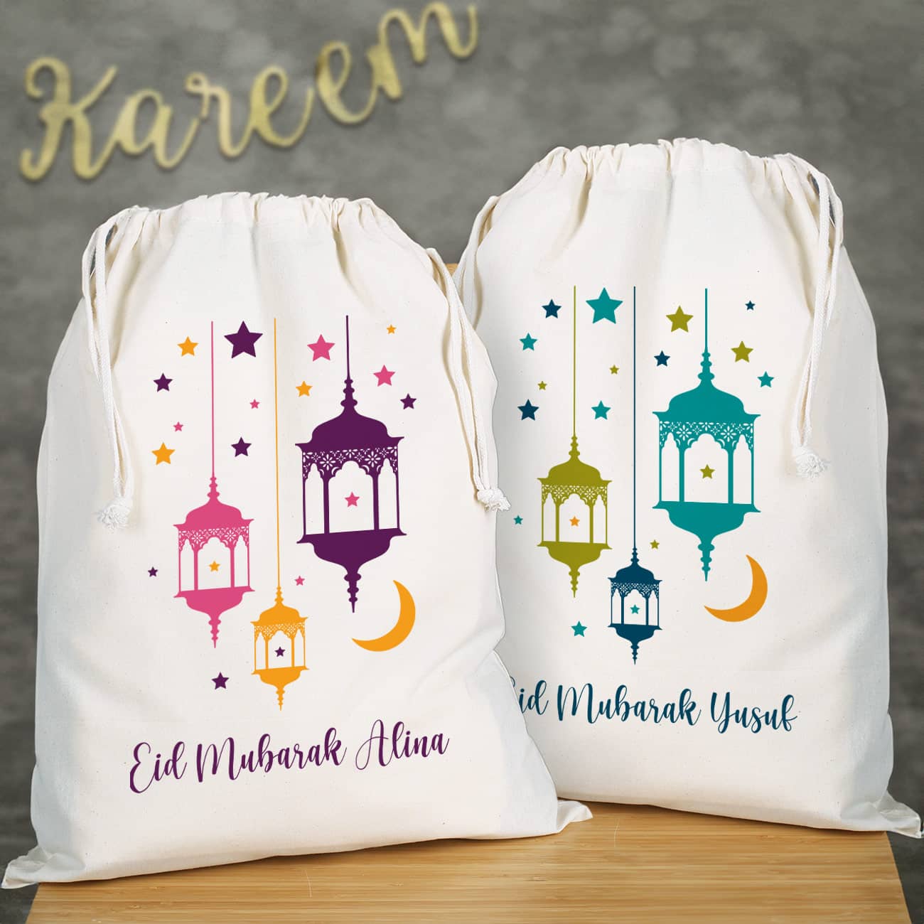Eid Geschenksack mit Name & Text personalisiert