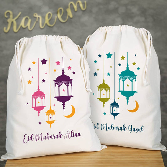 Eid Geschenksack mit Name & Text personalisiert