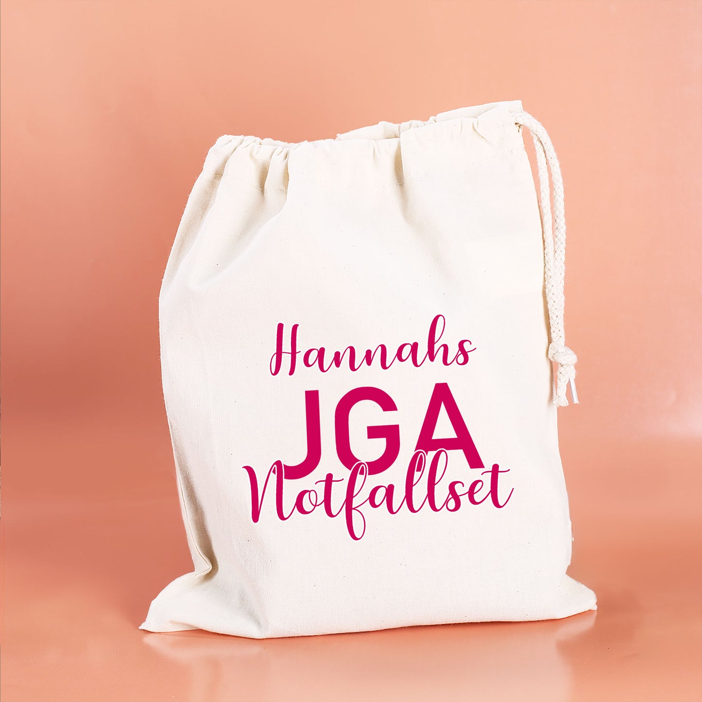 JGA Notfallset-Sack mit dem Namen der Braut | 2 Größen wählbar