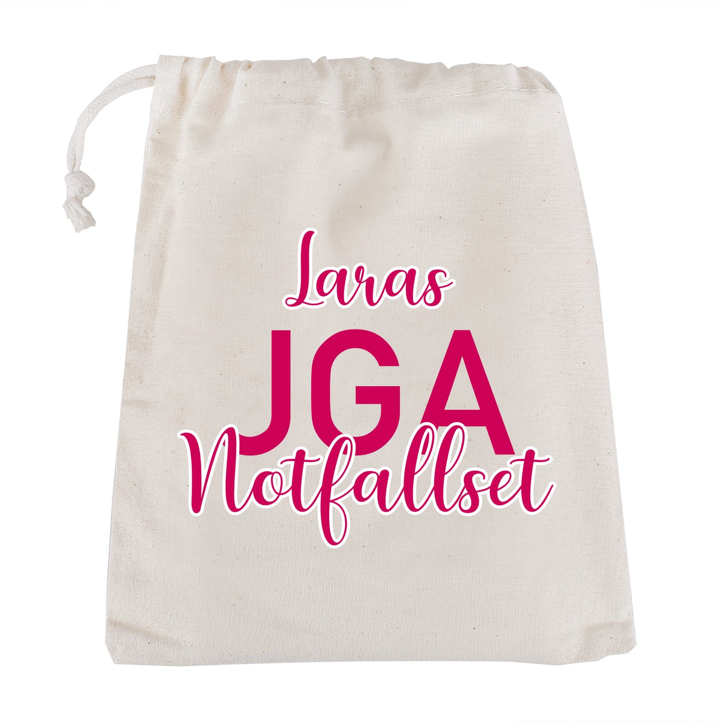 JGA Notfallset-Sack mit dem Namen der Braut | 2 Größen wählbar