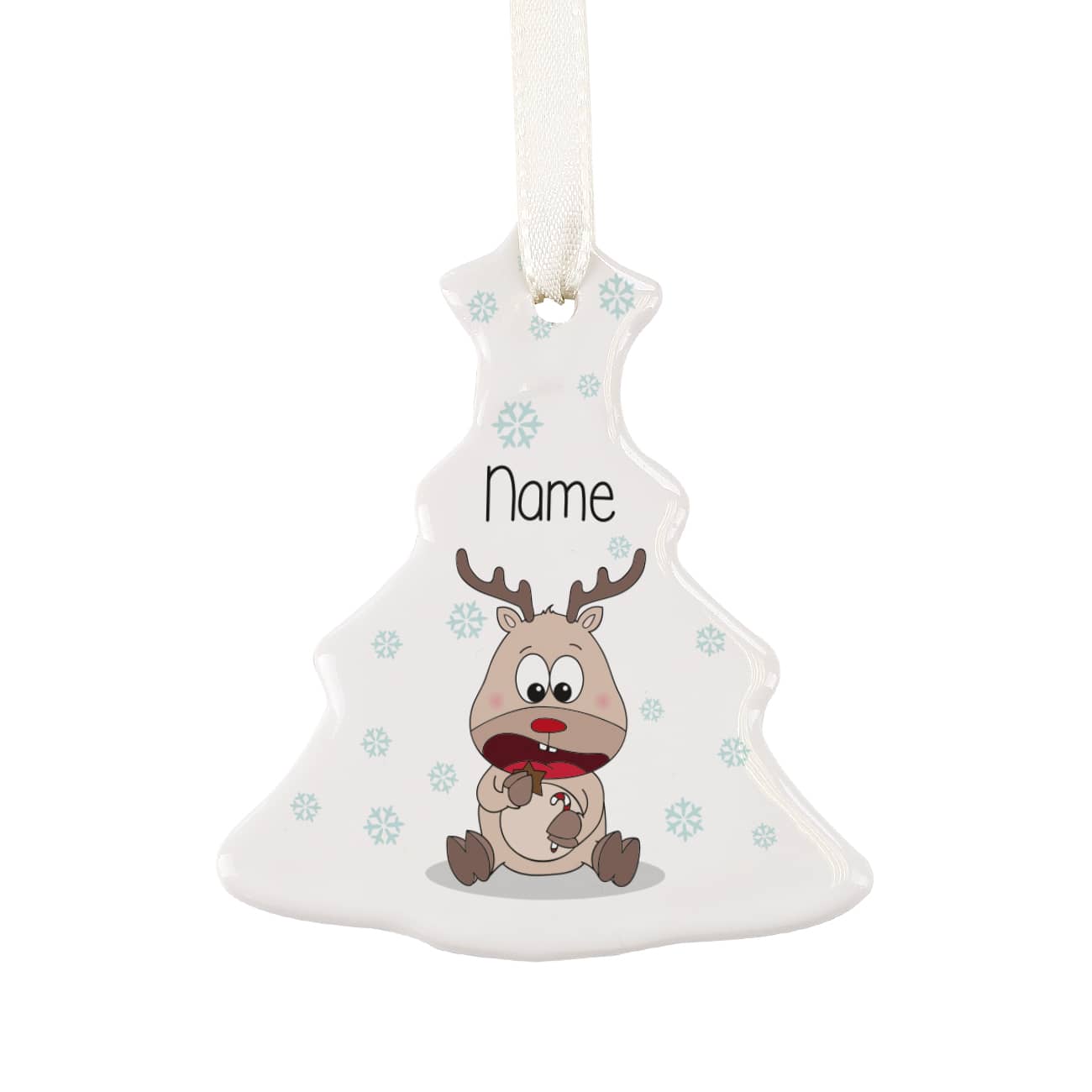 Süßer Anhänger aus Keramik mit Ihrem Wunschnamen