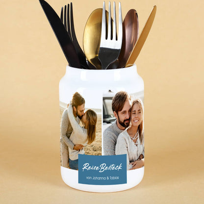 Persönlicher Besteckhalter als Tischdekoration für viele Orte und Anlässe