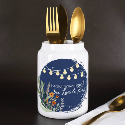 Romantische Besteckhalter für Ihre Feier im Garten