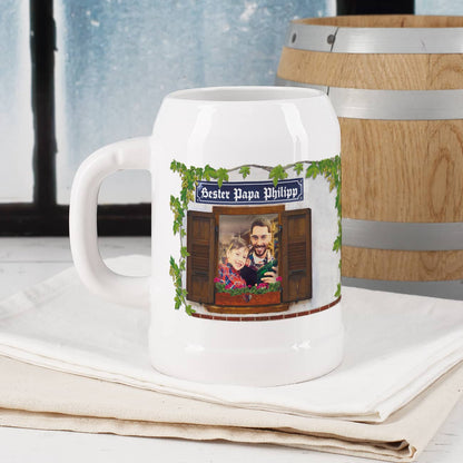 Ganz besonderer Fotobierkrug mit Wunschnamen