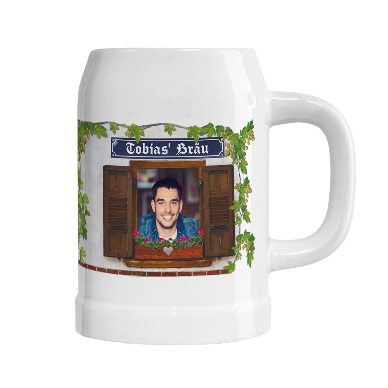 Ganz besonderer Fotobierkrug mit Wunschnamen