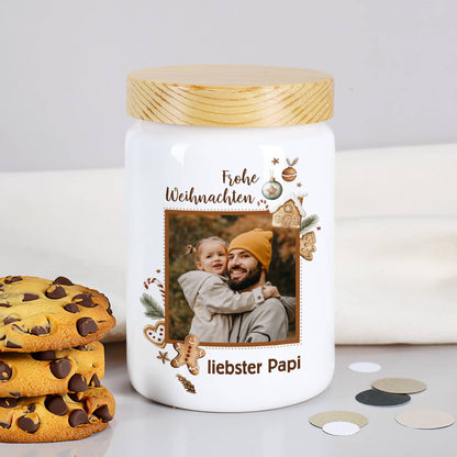 Mit Foto & Name personalisierte Keksdose