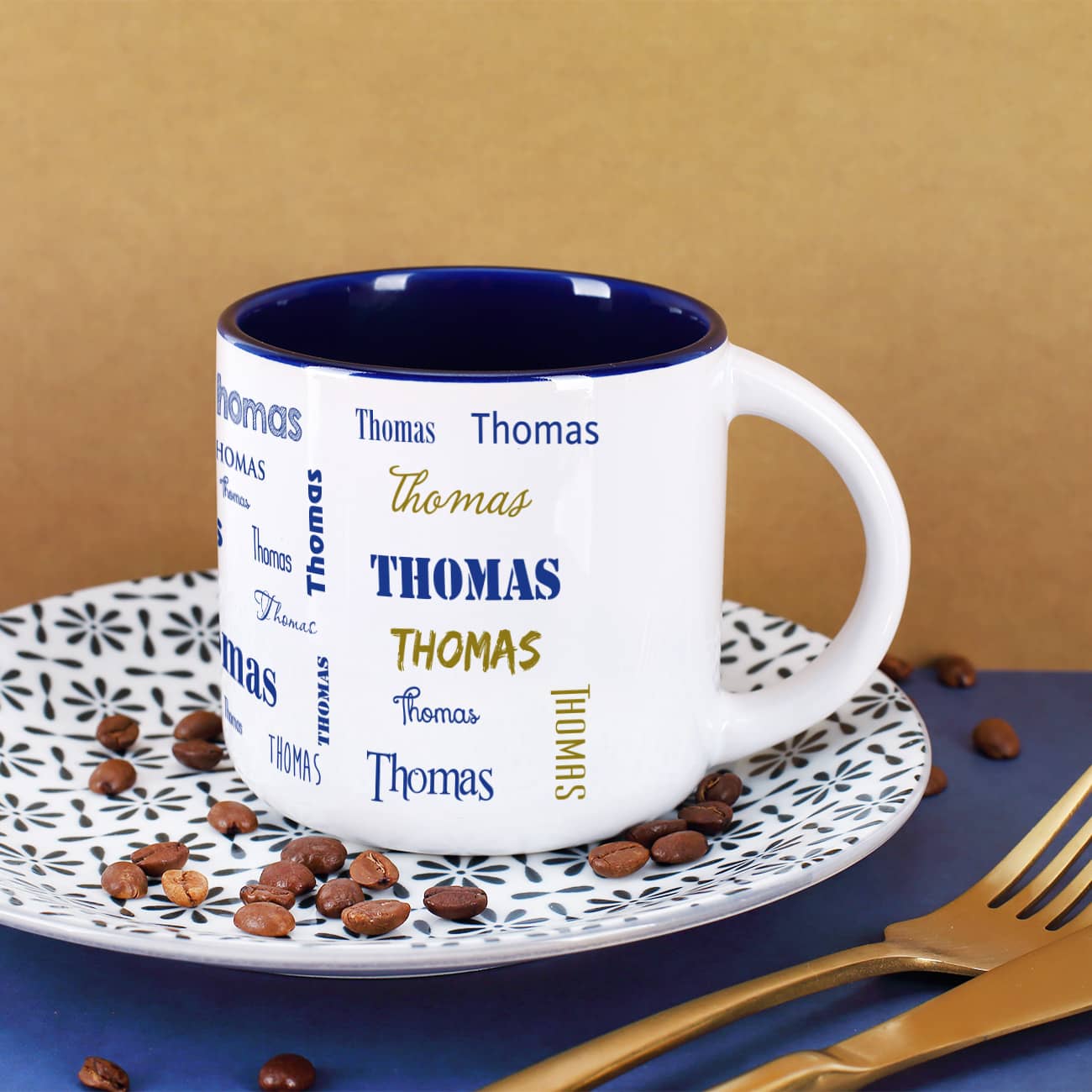 Großer Kaffeepott mit Ihrem Wunschnamen