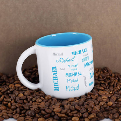 Großer Kaffeepott mit Ihrem Wunschnamen