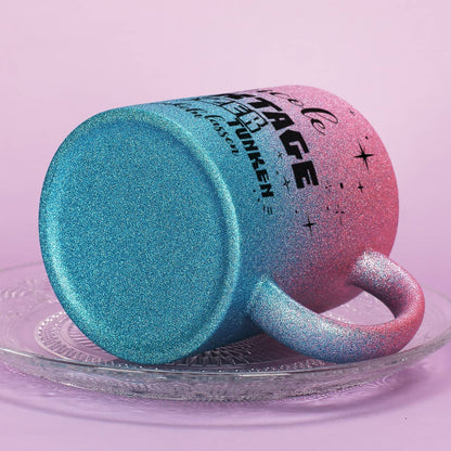 Glitzertasse in 3 Farben - Kacktage funkeln lassen - mit Name persönlich bedruckt