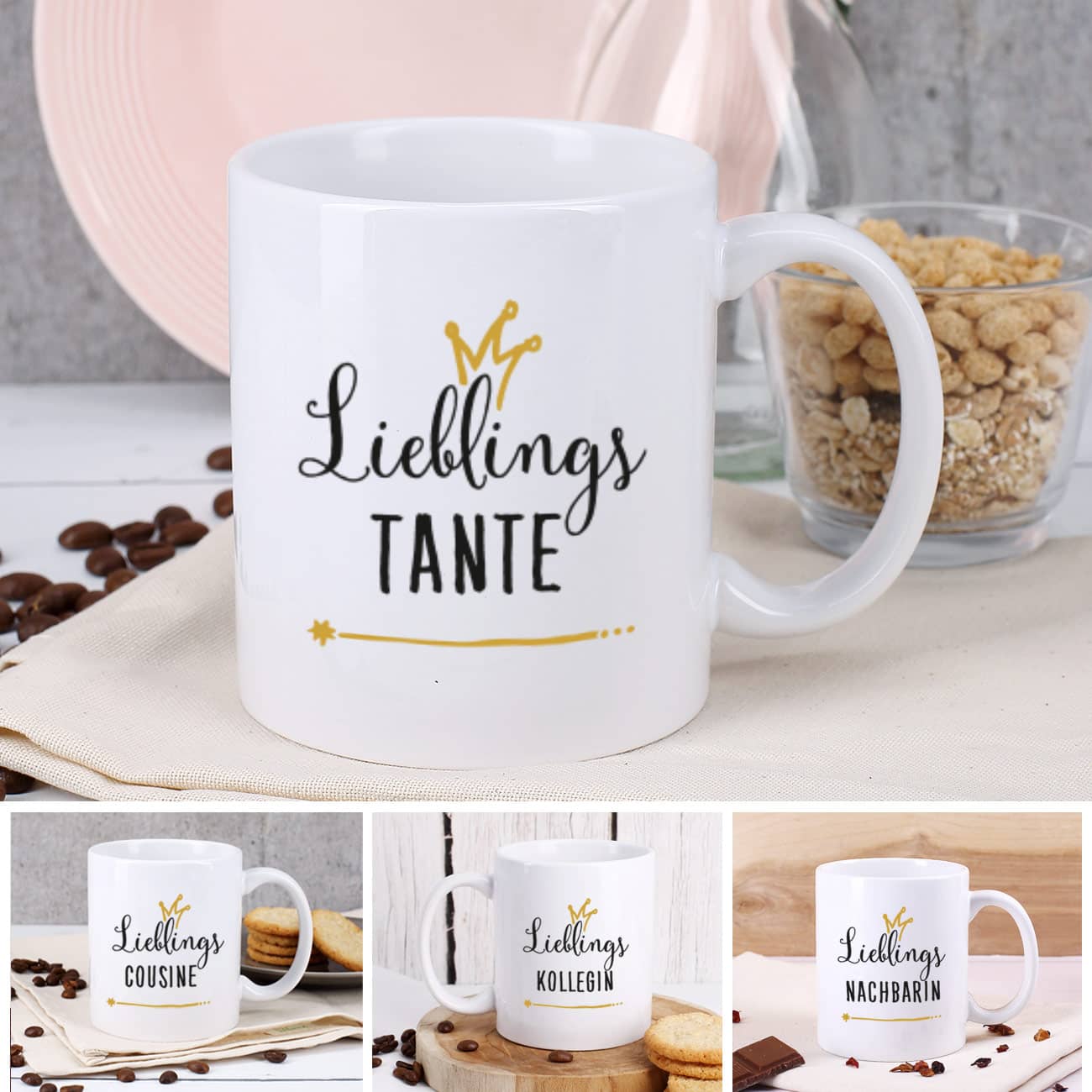 bedruckte Tasse mit Lieblingsmotiv
