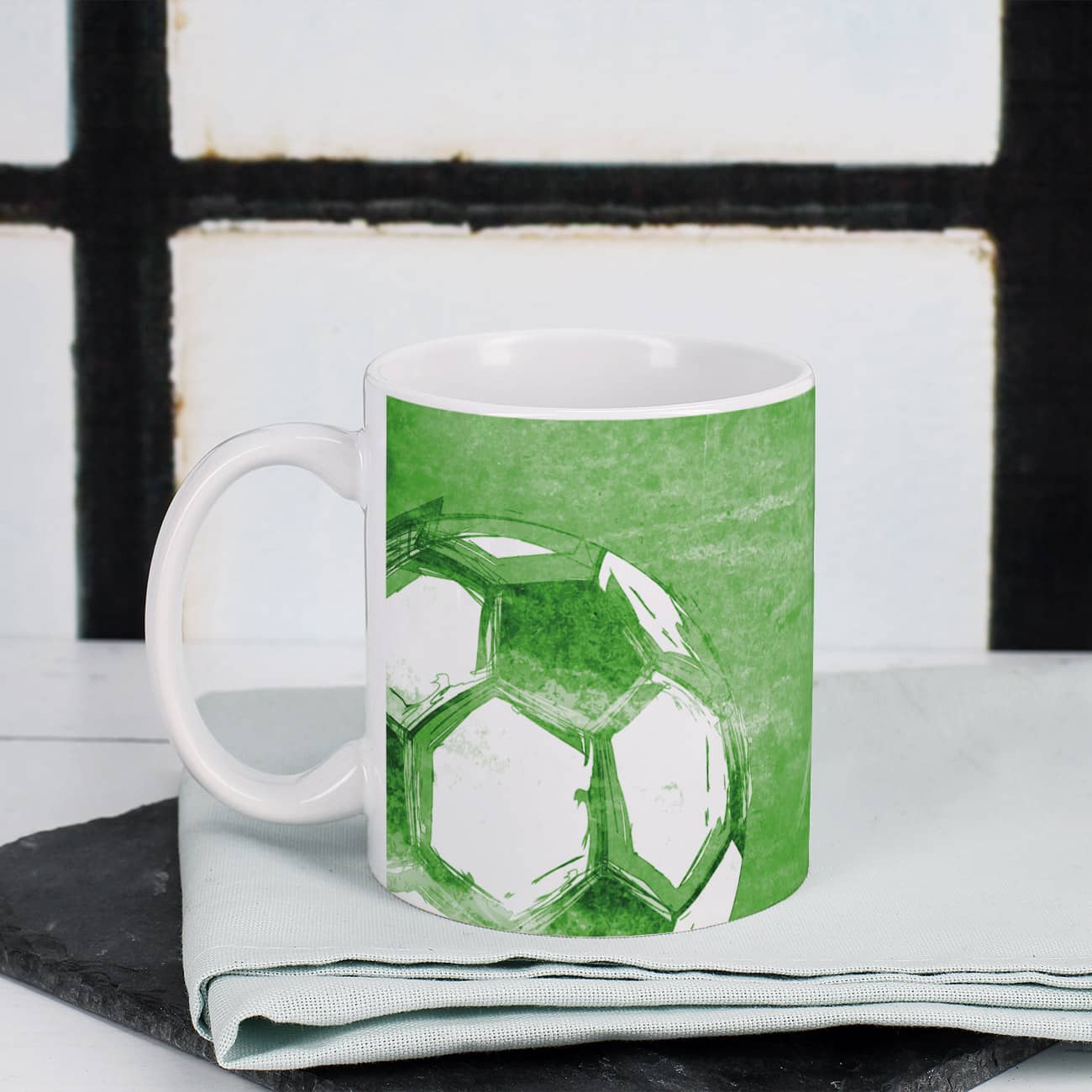 Coole Tasse für Fußball-Fans in grün