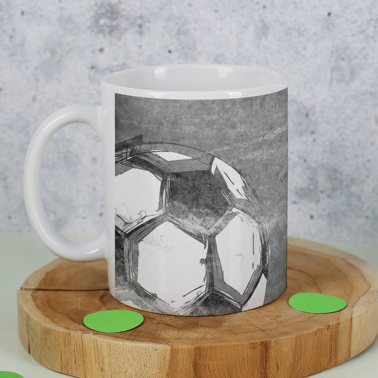 Graues Fußball-Motiv